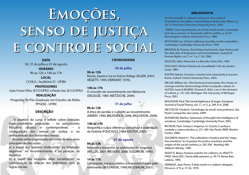 Emoções, senso de justiça e controle social